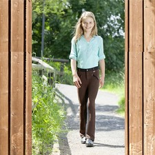 USG Kinder Jodhpur Reithose Anja, Jodhpurreithose Anja, braun-schwarz