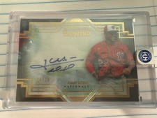🔥2021 TOPPS DIAMOND ICONS #DIA-JS JUAN SOTO AUTOGRAPH #24/25 World Series🔥