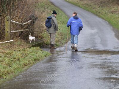 Foto 6x4 unerschrockene Entdecker überqueren die Ford auf der Deene Straße Der Hund c2010