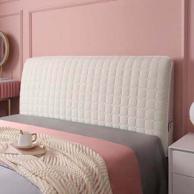 Stretch Sofa Abdeckung Samt Gesteppt Kopfende Husse All-Inclusive Schutz