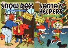 Christmas Holiday - Activity Book  Santa's Helper  Snow Day Set of 2 Books 