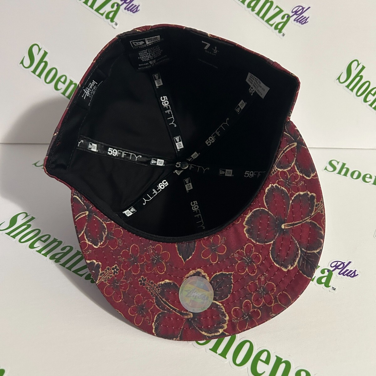 Stussy x New Era 59Fifty Hat Fitted Cap Gold Flake Floral