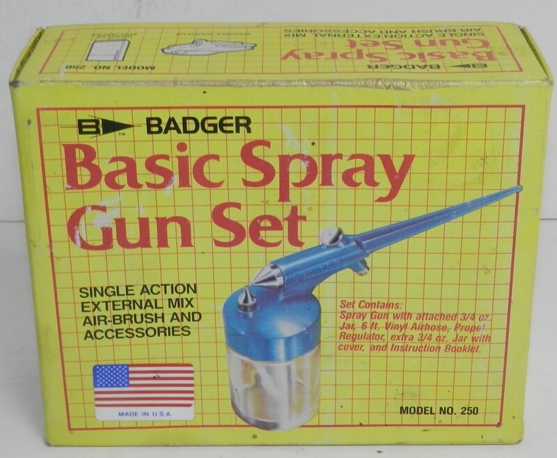 BNID Badger 250 Basic Spray Gun Set Airbrush Made in USA eBay