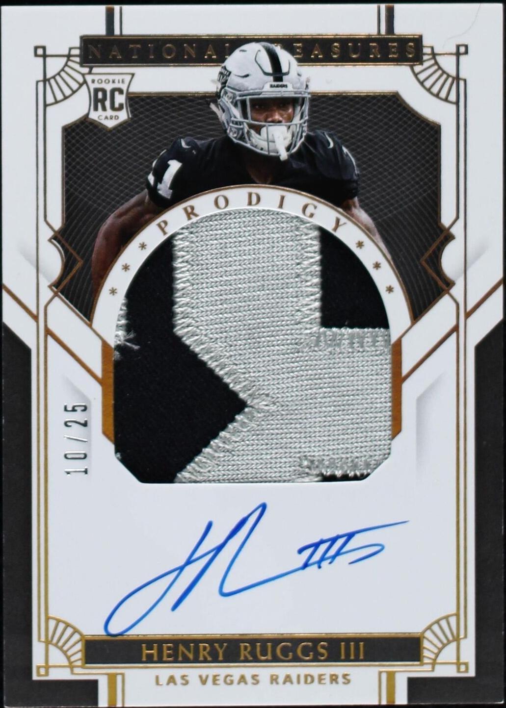 2020 Panini National Treasures - Prodigy Patch Autographs Henry Ruggs ...