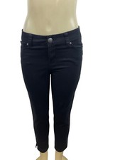 Cach  Womens Black Skinny Jeans With Rhinestone Embellishment Sz 6 - New