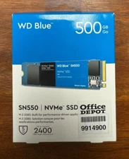 New sealed WD Blue SN550 500GB NVMe PCIe 3.0 x4 M.2 Internal SSD