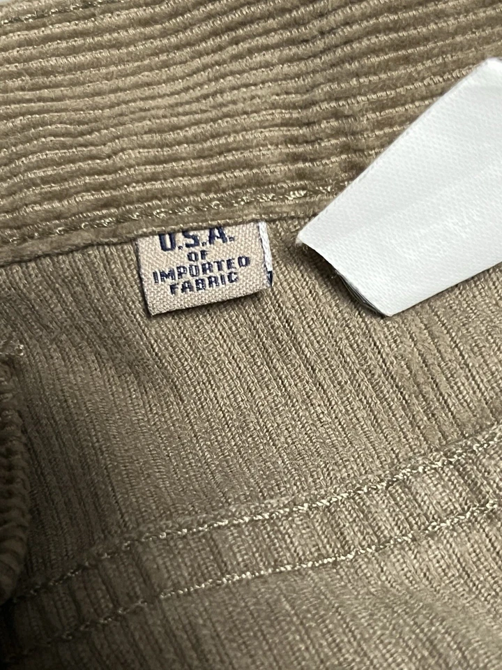 Bills Khakis Pants Men 36x30 Brown Straight Flat Front Corduroy 5 Pocket - Image 3 of 4