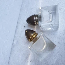 Great antique cut glass salt and pepper shakers, British?