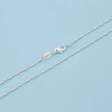 1PCS Jewelry Column Ball Necklace 925 Silver Plated Necklace Chains For Pendants