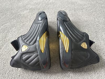 シューズ(男性用) Jordan14RetroDMPPack LastShot Black Gold s-l400.jpg