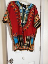 African Dashiki Red