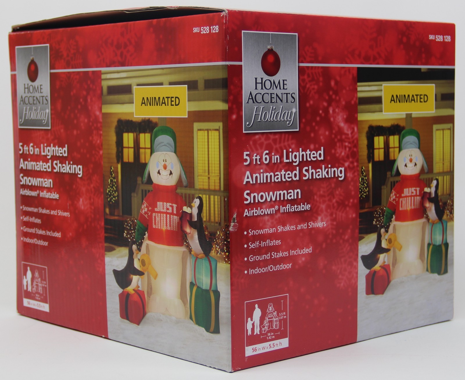 Christmas Gemmy Home Accents 5 ft 6 in Animated Shaking Snowman