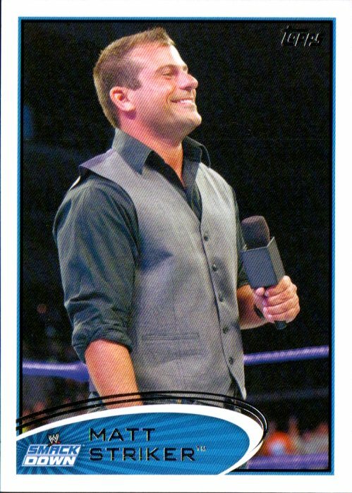2012 Topps WWE Wrestling Card #24 Matt Striker 