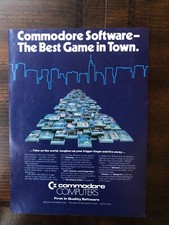 1984 vintage original print ad Commodore Computers First In Quality Software