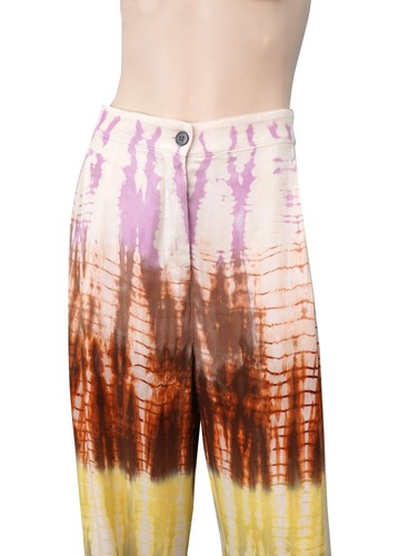 RAQUEL ALLEGRA Sz 1 Francoise Tie-Dye Wide Leg Twill Pants NEW WITH TAGS - Picture 3 of 5