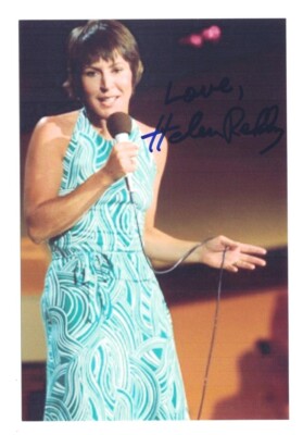 Helen Reddy Signed Autographed 4 x 6 Photo Singer Actress E | eBay