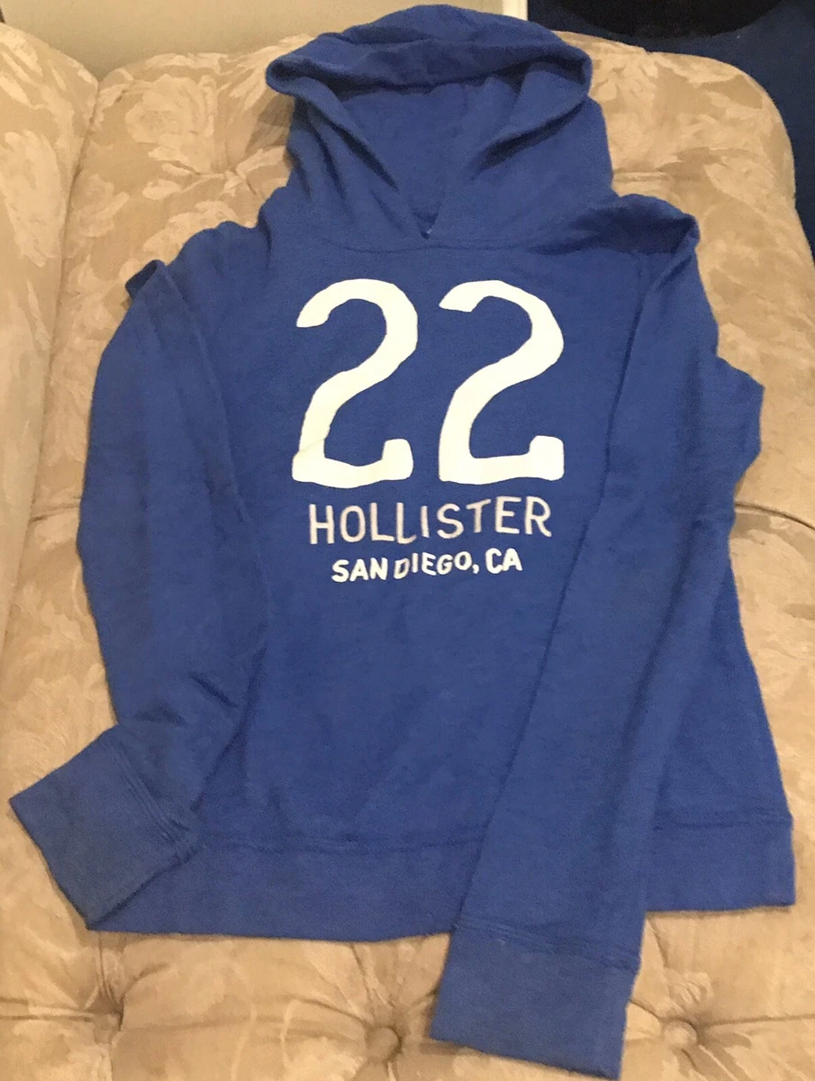 Sudadera con capucha para niña de Hollister talla XS azul