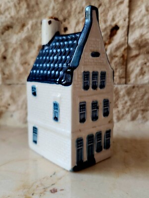 Vintage KLM #31 Rynbende Blue Delft Holland Amsterdam House Empty