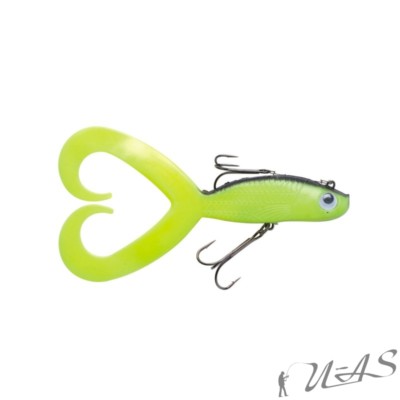 DAM FZ Deep Down Twirls Pilker & Schleppköder Gelb 200G Gummifisch Shad Lure Ava