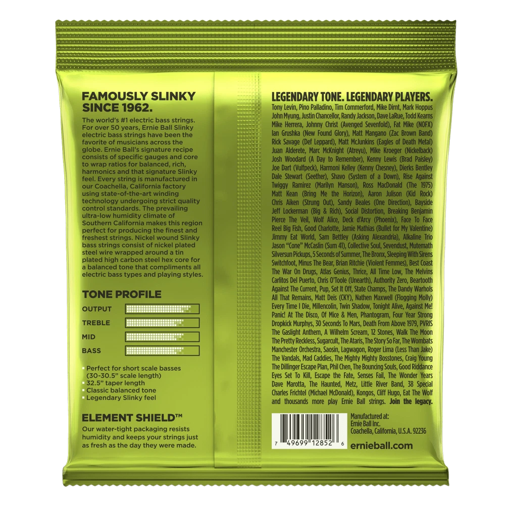 Ernie Ball 2852 Regular Slinky Nickel Wound Short Scale Bass