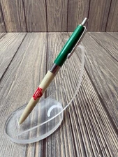 Vintage Conoco Ballpoint Pen Ray Rucker Agent Saleswinner Green & White