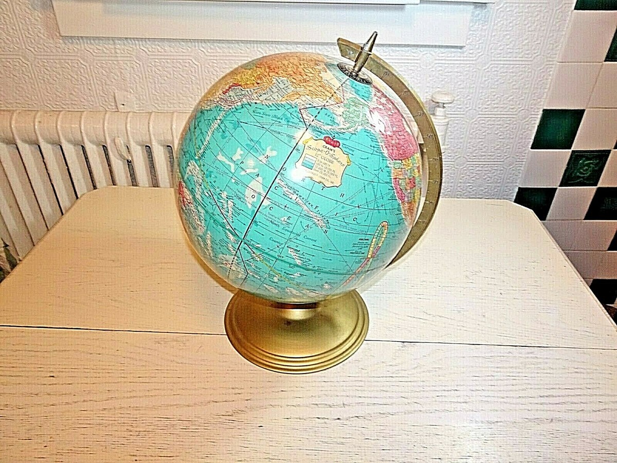 globe/globe decade-access best seasons … Antique Repogle World Ocean Series 12” Double Axis Globe