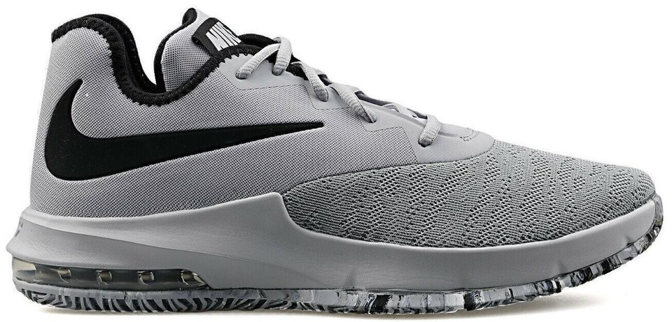 Nike Air Max Infuriate Low Basketball Shoes Gray Black Men\'s Size 12 AJ5898-004 Nike Mens Air Max Infuriate III AJ5898-004 Gray Basketball  main image 2