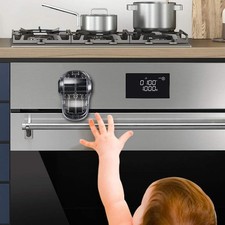 EUDEMON Child Safety Heat-Resistant Oven Door Lock, Oven Front Lock for Kids ...