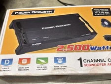Power Acoustik Razor RZR1-2500D 2500W Subwoofer Amplifier NO Accessories Working