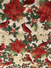 Timeless Treasures Christmas Fabric BTY Red Quilting Sewing #HOLIDAY CM-4280