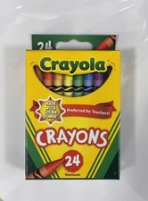 Crayola 24 PK Crayons for Kids Assorted Colours Pack of 24 Brand New In Box