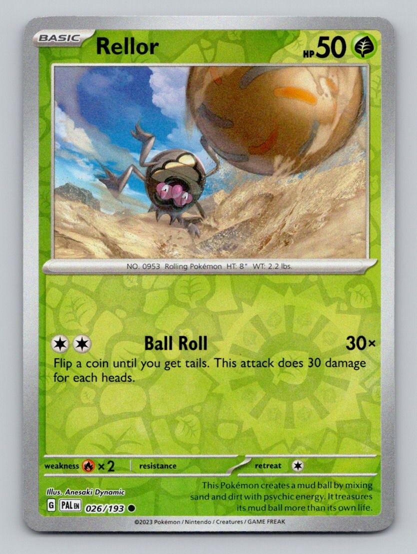 Reverse Holo Rellor 026/193 Common Paldea Evolved Pokemon