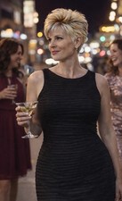 Calvin Klein Women’s Black Sleeveless Sheath Dress Size 10 Textured Ribbed