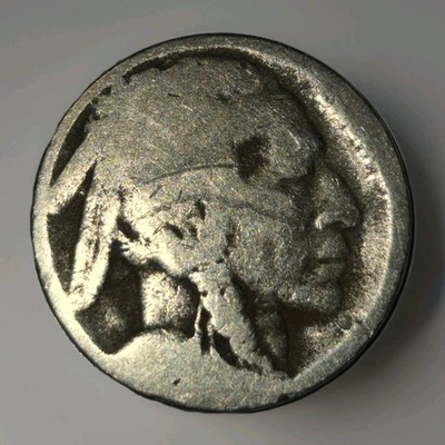 2 Feather Buffalo Nickel  FS-401 Nice 2 Feathers Error Coin - Unknown Date 5c 