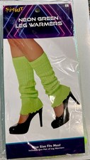 Spirit Halloween Neon Green Leg Warmers Halloween Costume Adult Size OSFM New