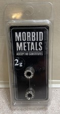 Morbide Metalle Plug Tunnel Messgeräte Ohrringe Körperschmuck Stahl Bling funkelnd 2G