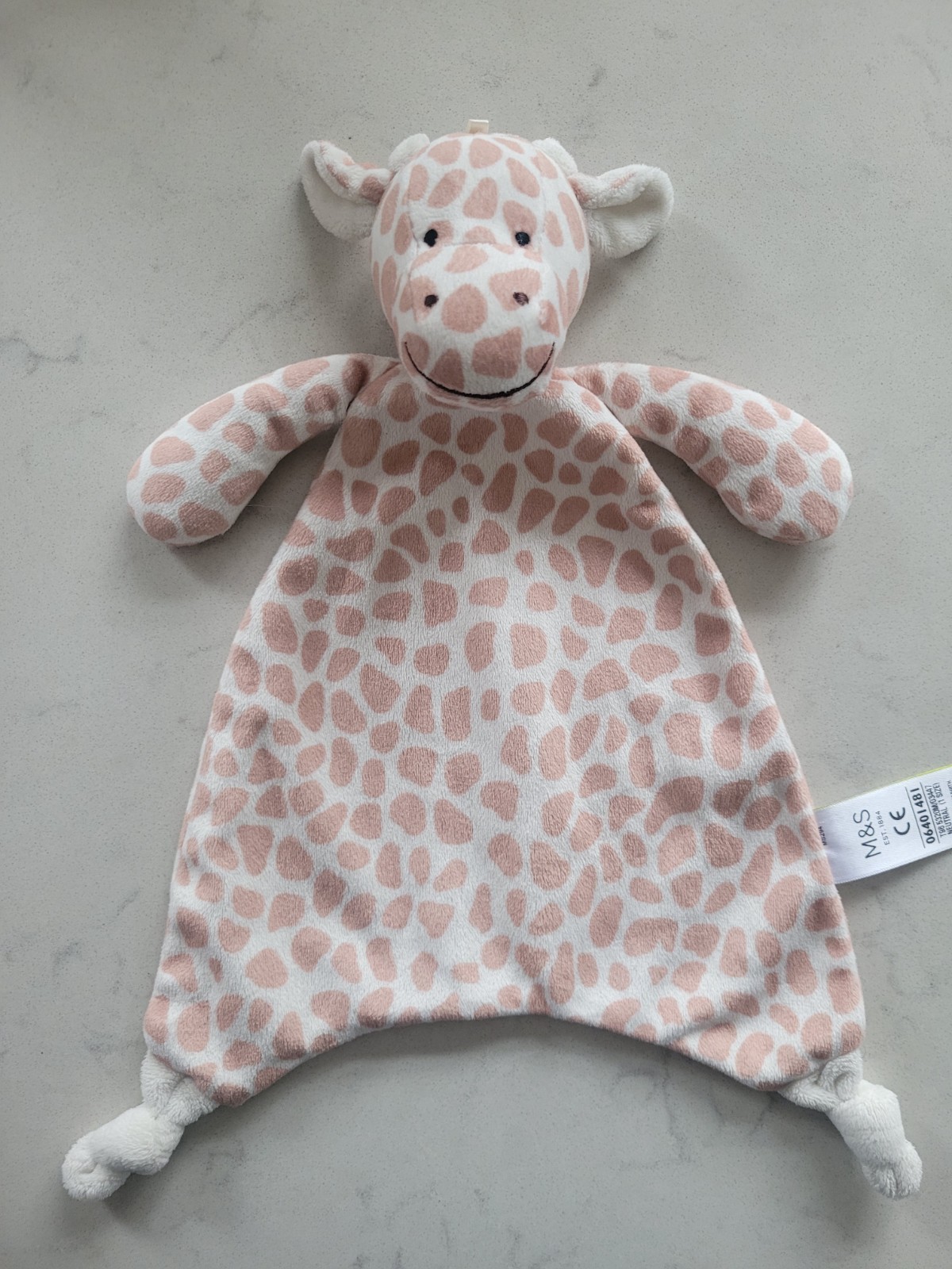 M&S MARKS & SPENCER GIRAFFE COMFORTER PLUSH 06401481 SOFT TOY SOOTHER BLANKIE