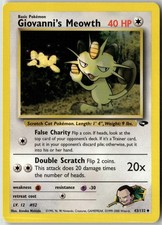 Giovanni's Meowth (43) Uncommon Gym Challenge 043/132 Unlimited NM