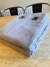 NEXT eyelet Curtains super heavy warm grey width 44" each by 56" drop