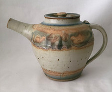 Holloman Pottery Teapot Signed
