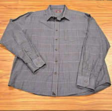 UNTUCKit Shirt Men's XL Long Sleeve Button Up Cotton Gray Brown Blue Black