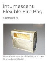 Intumescent Fire Bag Box Firebox Door Protection Wall Envirograf Safety Product