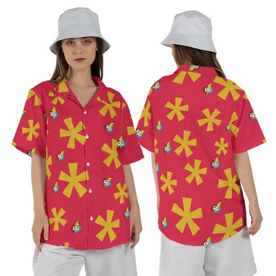 Disney Chip N Dale Rescue Rangers Chipmunks Red Summer Trip Hawaiian Shirt