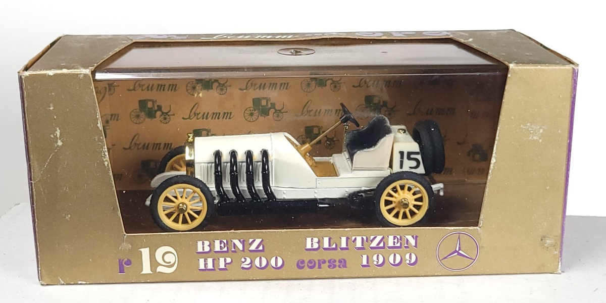 Brumm R19 Blitzen Benz 1909 white #15 1/43 | eBay