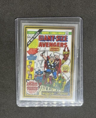 Giant Size Avengers Marvel Topps Chrome Classic Comic Book Covers Regular Size