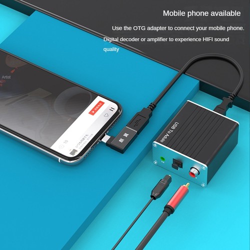 Carte Son Externe USB Convertisseur Audio NuméRique Coaxial Sans Alimentati9274 - Afbeelding 7 van 10