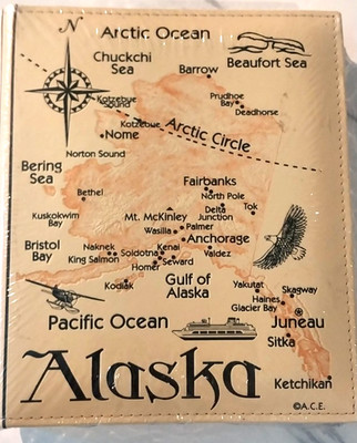 Alaska Faux Leather Scrapebook Top Loading Pages Acid Free 35 Pages NEW SEALED