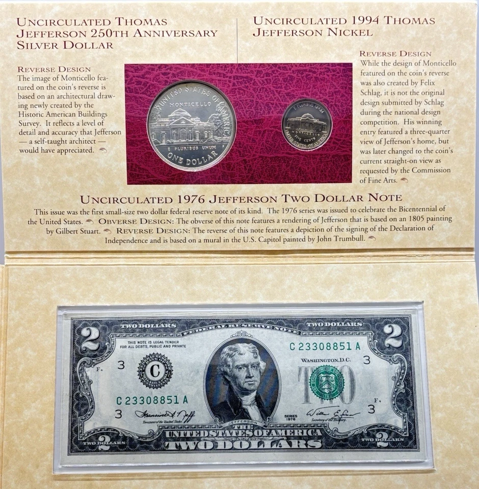 The Thomas Edison Coin And Currency Set #14201 - Image 4 of 4