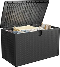 GARVEE 50" x 26 " Modern Outdoor Storage Bin – 120 Gal Multipurpose Garden Box