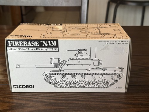 Corgi 1/50 Scale Firebase 'Nam M48-A3 Patton US Army Diecast Tank #US 50304 NIB - Picture 5 of 12